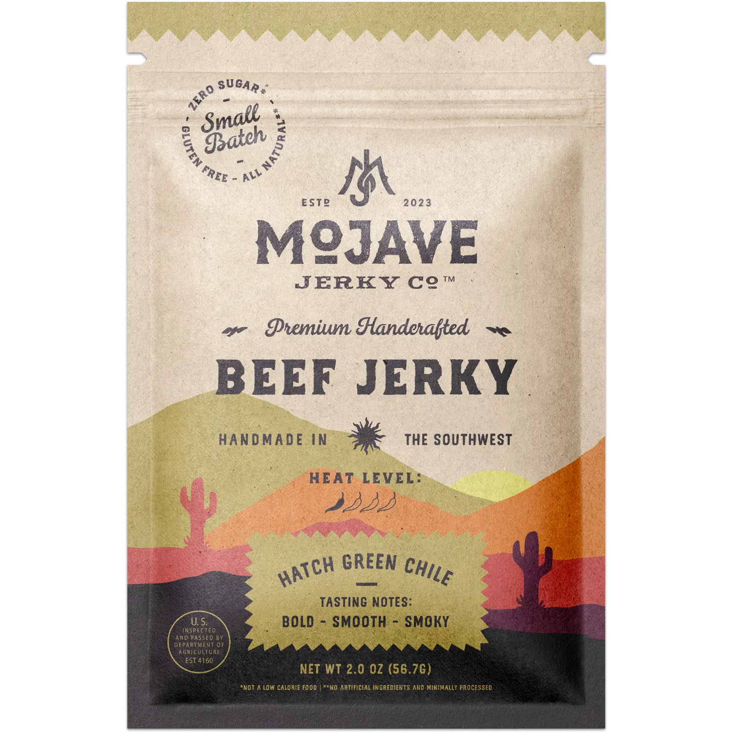 Mojave Jerky Co. Hatch Green Chile Beef Jerky