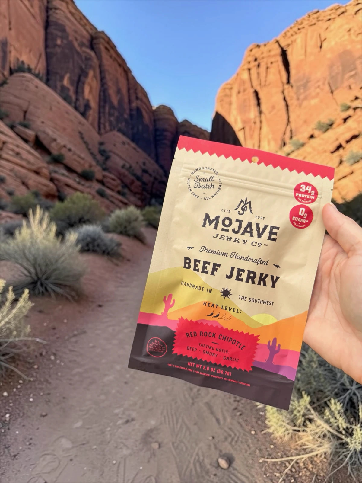 Red Rock Chipotle Chile Beef Jerky